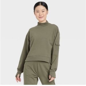 Olive Green Women's Top